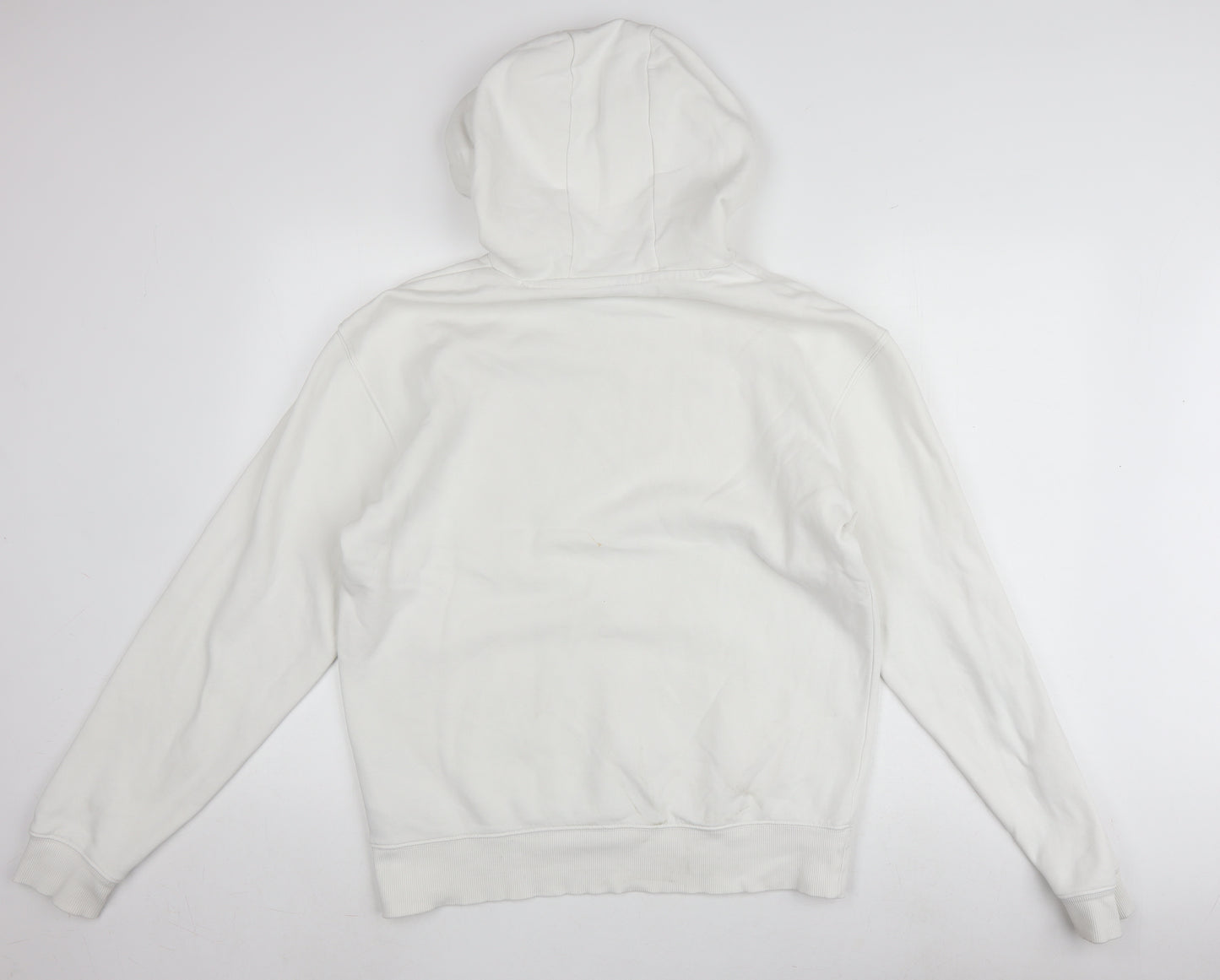 Adidas Men's White Hoodie, Small, Pullover, Logo Design