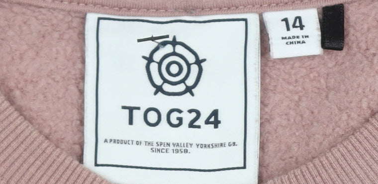 TOG24 Women's Pink Pullover Sweatshirt Size 14