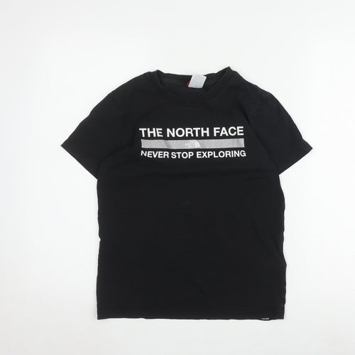 The North Face Boys Black Cotton T-Shirt L