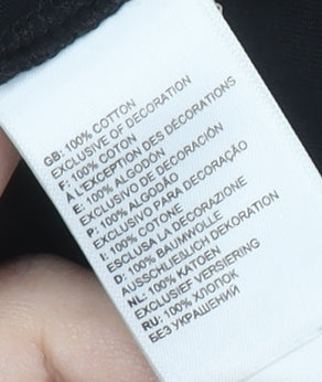 The North Face Boys Black Cotton T-Shirt L