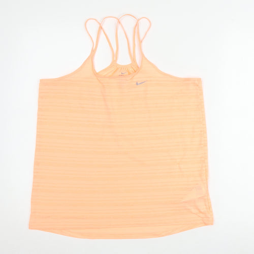 Nike Women's Orange Tank Top M - Athletic Camisole