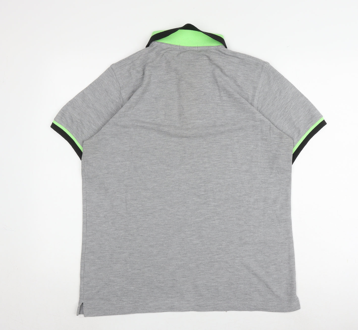 Voi Jeans Men's Grey Polo Shirt XL Casual Short Sleeve