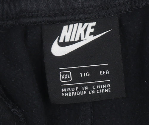 Nike Men's Black 2XL Jogger Trousers, Elastic Waist, Pockets