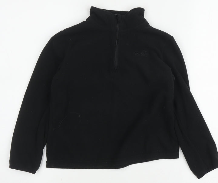 Peter Storm Boys Black 1/2 Zip Sweatshirt 7-8 Years