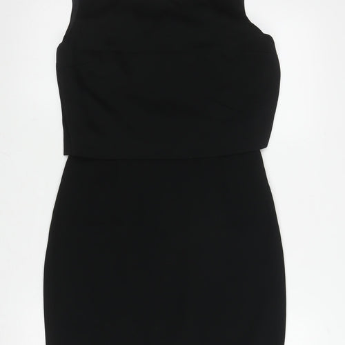 L.K. Bennett Women's Black Sleeveless Square Neck Dress