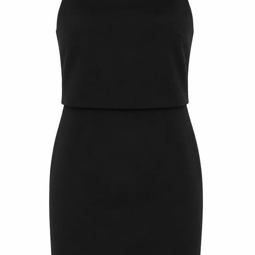L.K. Bennett Women's Black Sleeveless Square Neck Dress