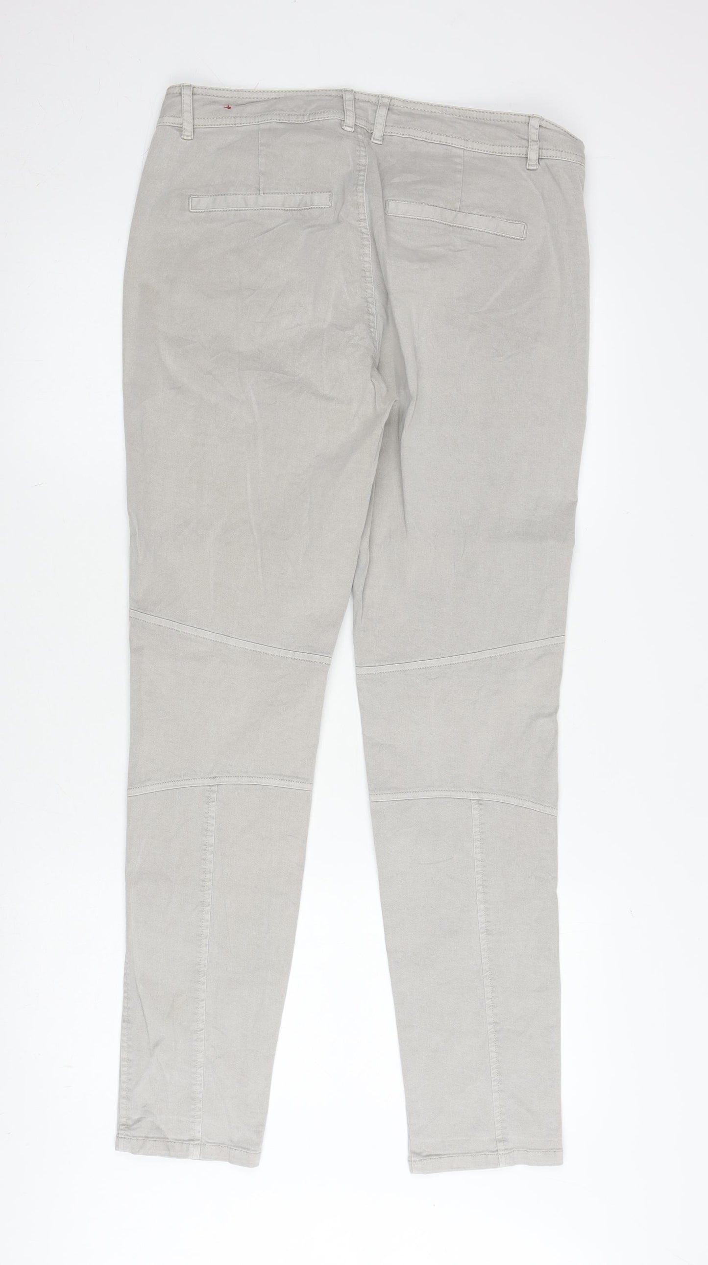 s.Oliver Women's Beige Straight Jeans, UK 14