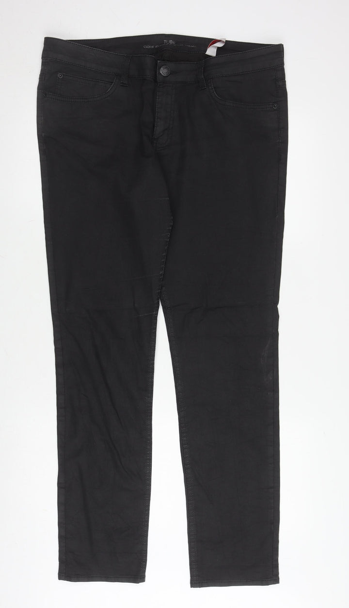 s.Oliver Men's Black Denim Jeans Size 44