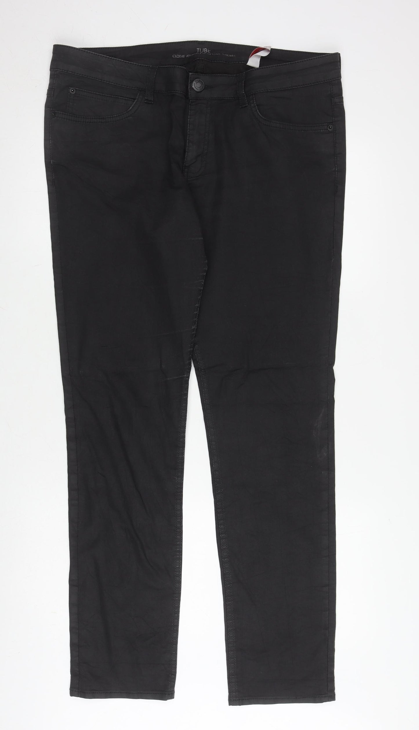 s.Oliver Men's Black Denim Jeans Size 44