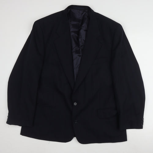 Brook Taverner Men's Blue Striped Blazer 44 Regular