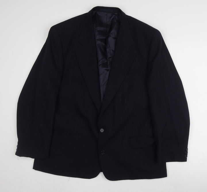 Brook Taverner Men's Blue Striped Blazer 44 Regular