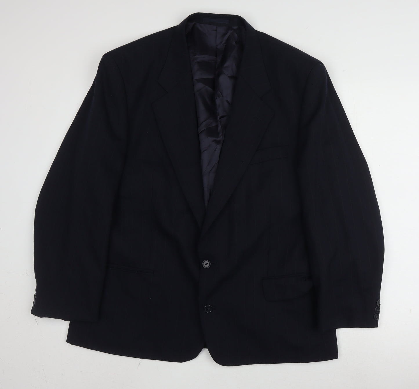 Brook Taverner Men's Blue Striped Blazer 44 Regular