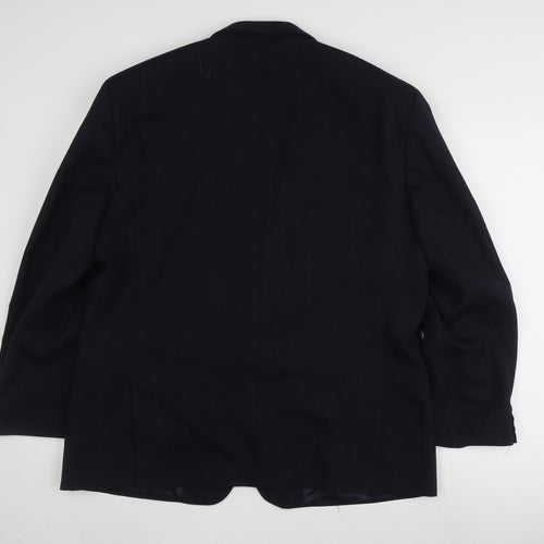 Brook Taverner Men's Blue Striped Blazer 44 Regular