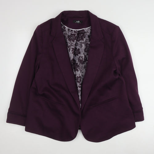 Wallis Women's Purple Blazer UK Size 18