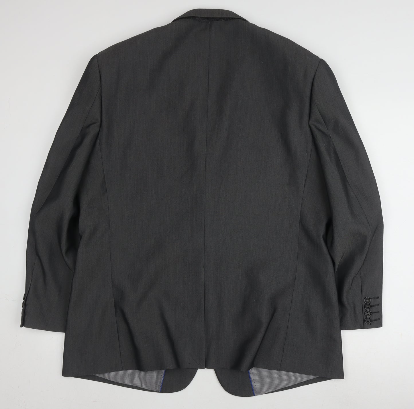 Jones Men's Grey Blazer 46 Regular Notch Lapel