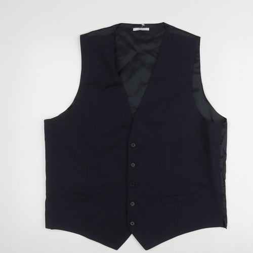 Marks and Spencer Men's Blue Waistcoat 44R