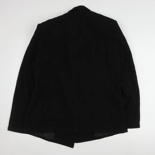 PrettyLittleThing Women's Black Blazer Size 8 Regular Fit