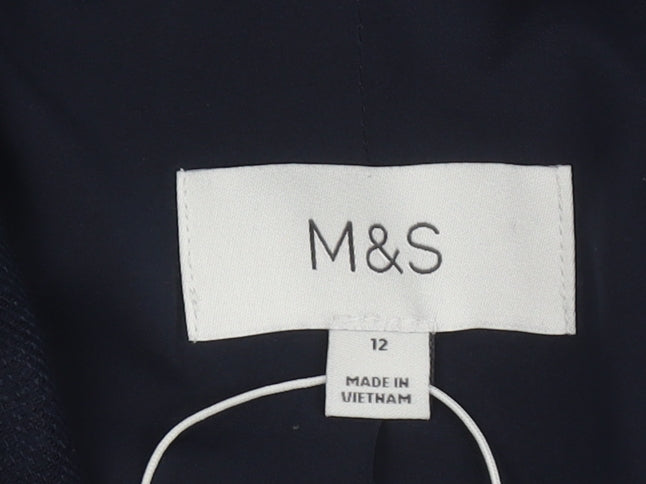Marks and Spencer Women's Blue Linen Blazer Size 12