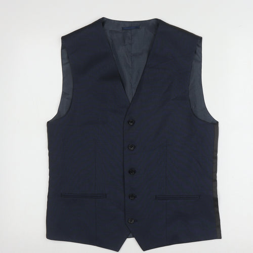 Next Men's Blue Suit Waistcoat Size 38 Regular