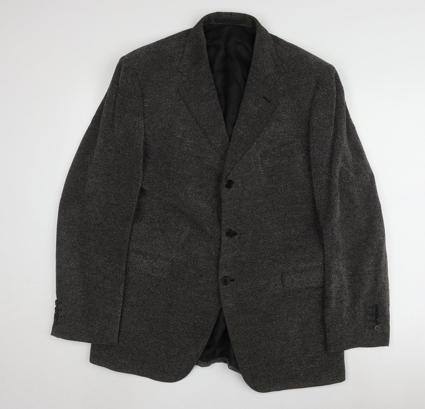 Marks and Spencer Men's Grey Blazer, Size 44R, Formal Style