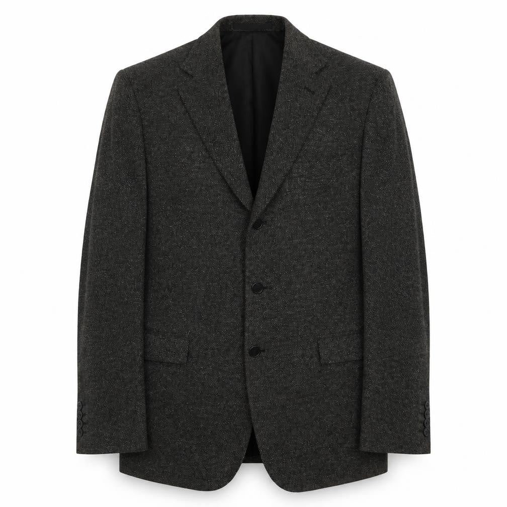 Front view of Marks & Spencer Men's Grey Blazer, size 44R, Formal Style
