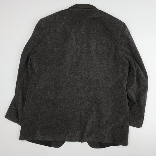 Marks and Spencer Men's Grey Blazer, Size 44R, Formal Style