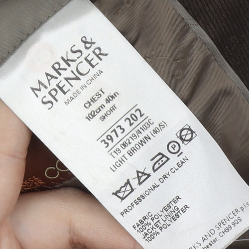 Marks and Spencer Men's Brown Blazer 40S