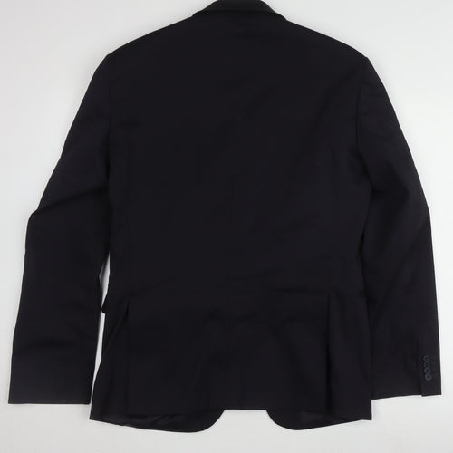 Calvin Klein Men's Blue Blazer L Two-Button Jacket