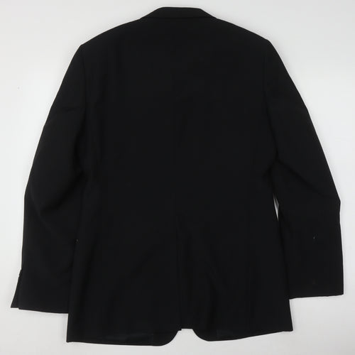 Topman Men's Black Blazer 38 Regular Formal