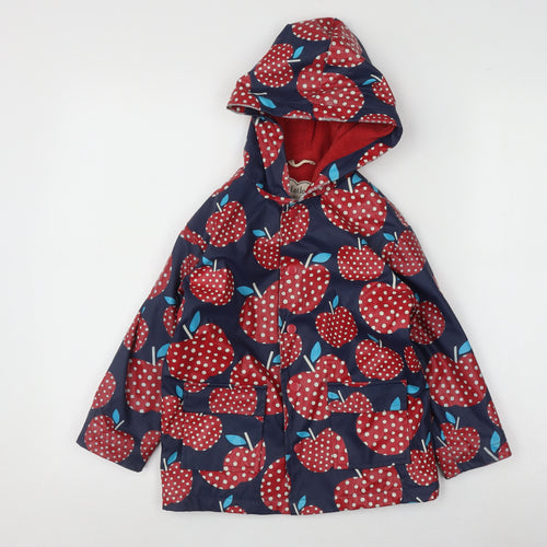 Hatley Girls Multicoloured 5 Years Apple Pattern Rain Coat