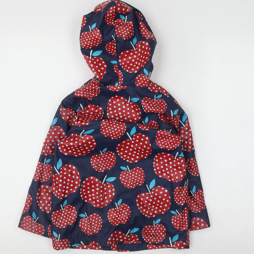 Hatley Girls Multicoloured 5 Years Apple Pattern Rain Coat