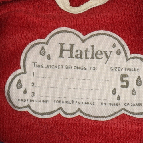 Hatley Girls Multicoloured 5 Years Apple Pattern Rain Coat