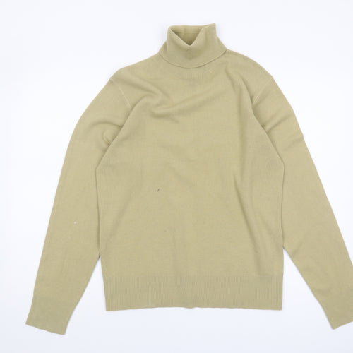 Moto Women's Beige Roll Neck Jumper M