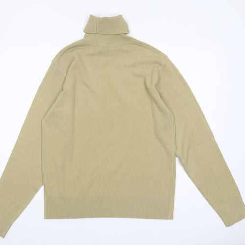 Moto Women's Beige Roll Neck Jumper M