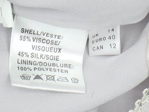 Jacques Vert Women's Multicoloured Floral Skirt, Size 14