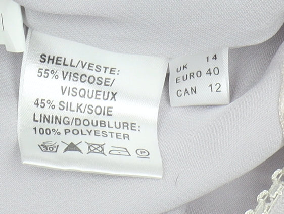 Jacques Vert Women's Multicoloured Floral Skirt, Size 14