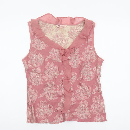 Monsoon Women's Pink Floral Sleeveless Blouse
