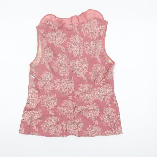 Monsoon Women's Pink Floral Sleeveless Blouse