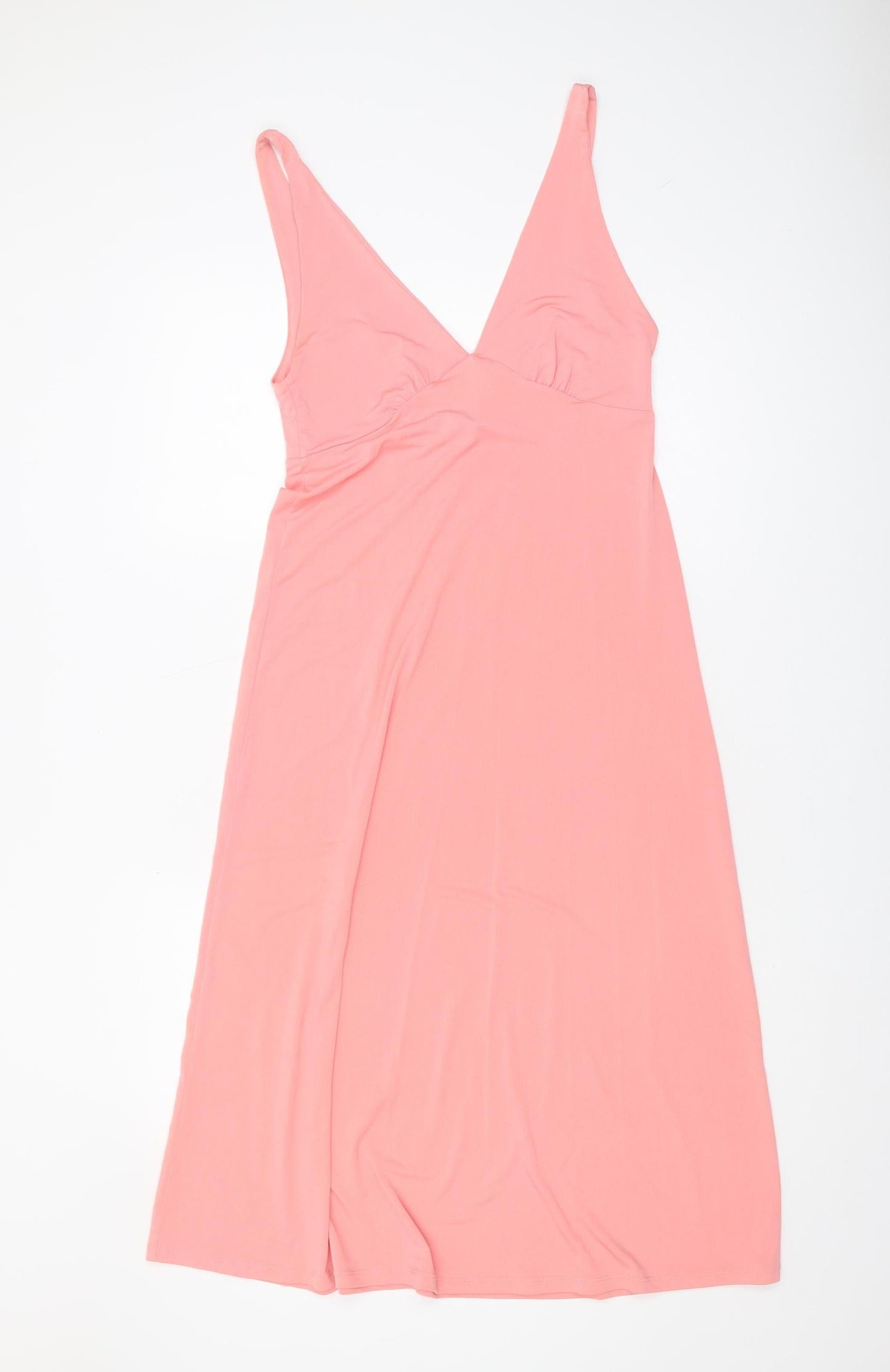 Zara Women’s Pink Midi Slip Dress Size 8 Summer