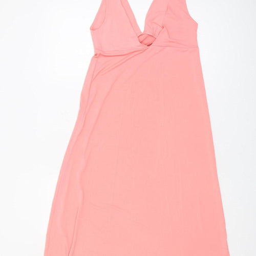 Zara Women’s Pink Midi Slip Dress Size 8 Summer