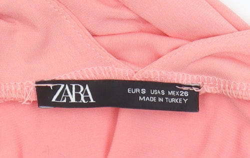 Zara Women’s Pink Midi Slip Dress Size 8 Summer