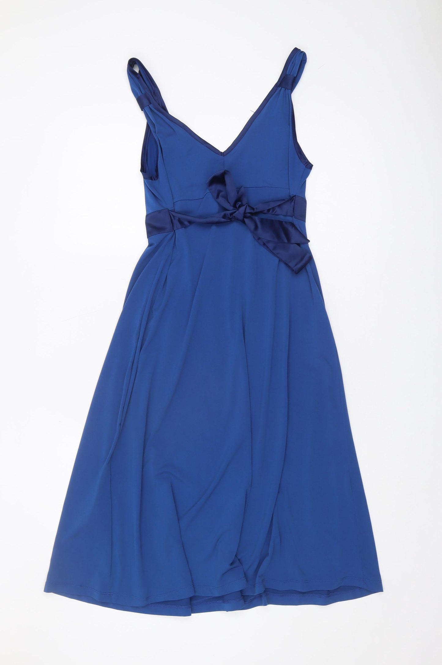 Anna Field Women's Blue Midi Wrap Dress, Size 12