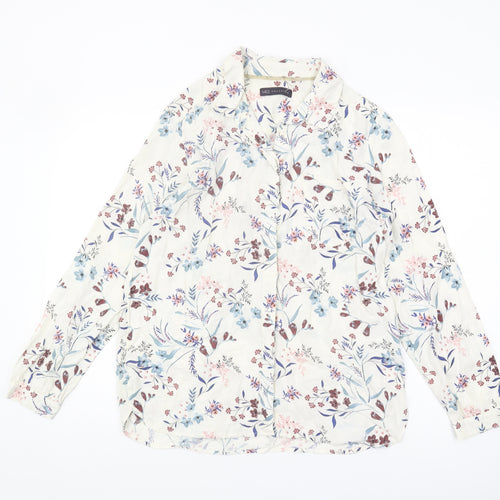 Marks and Spencer Women’s Ivory Floral Blouse Size 12