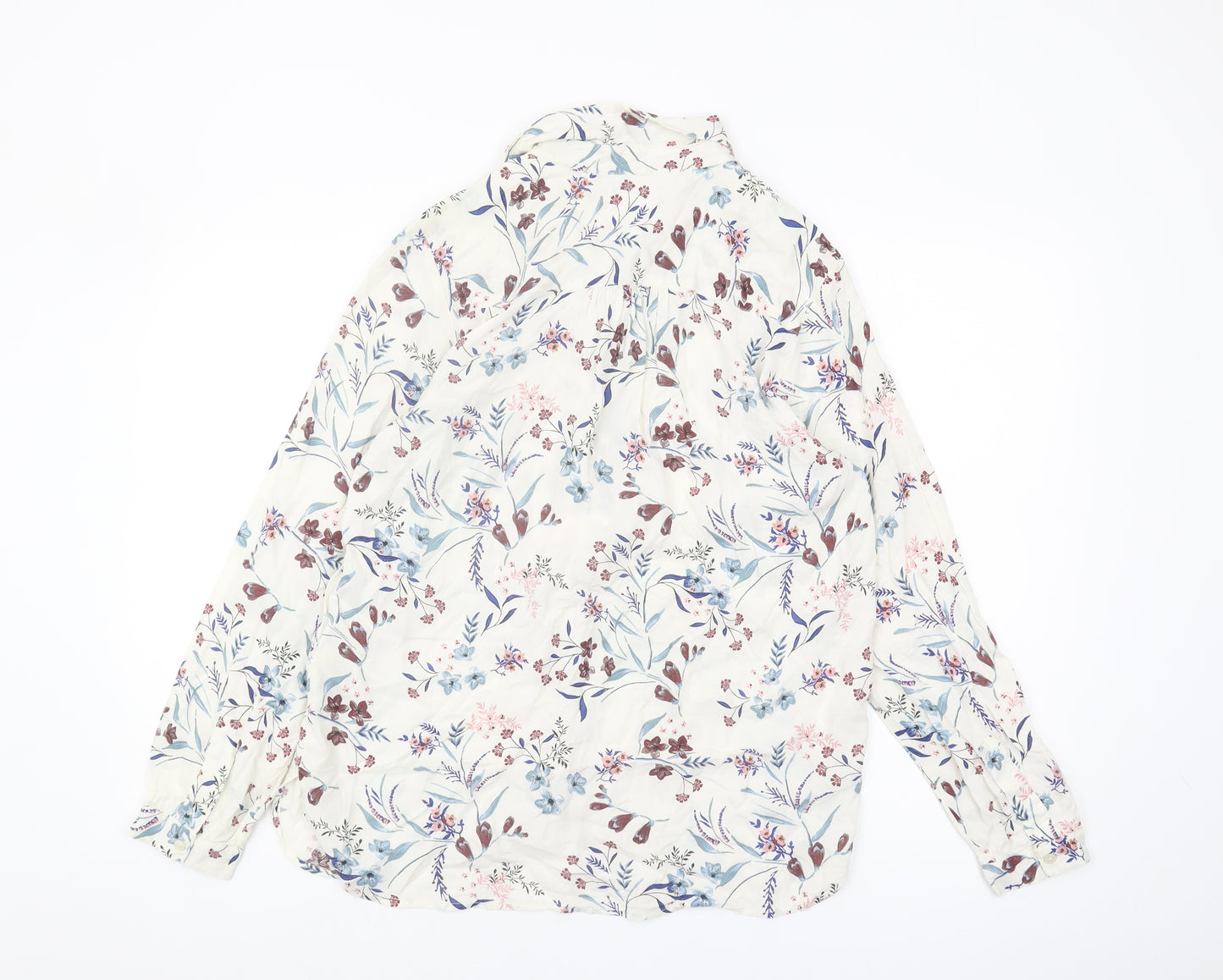 Marks and Spencer Women’s Ivory Floral Blouse Size 12