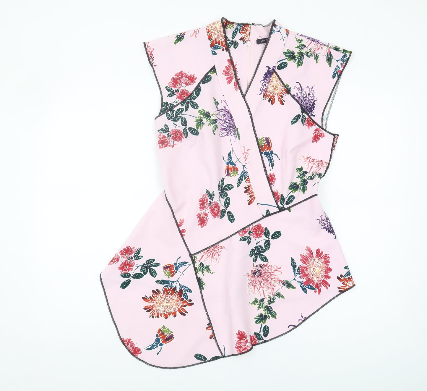 Marks and Spencer Women's Pink Floral Kimono Blouse Size 10