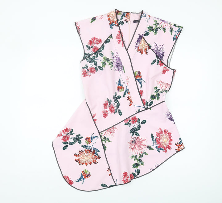 Marks and Spencer Women's Pink Floral Kimono Blouse Size 10