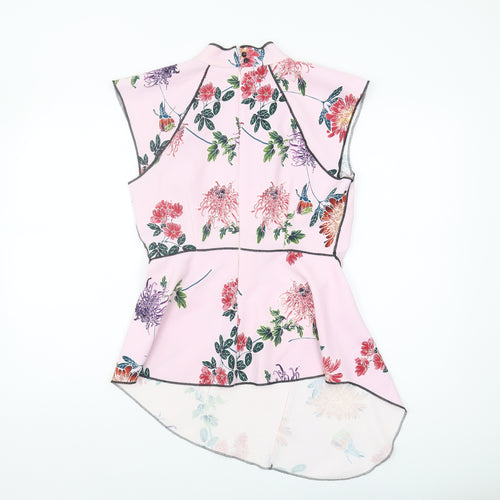 Marks and Spencer Women's Pink Floral Kimono Blouse Size 10