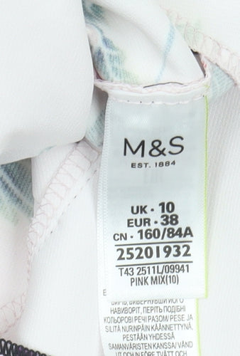 Marks and Spencer Women's Pink Floral Kimono Blouse Size 10