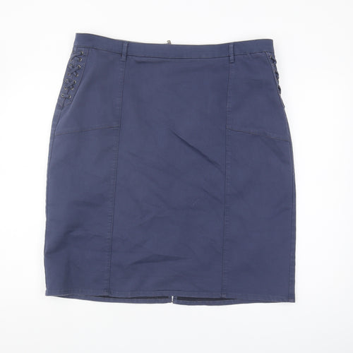 Next Women's Blue Pencil Skirt Size 20