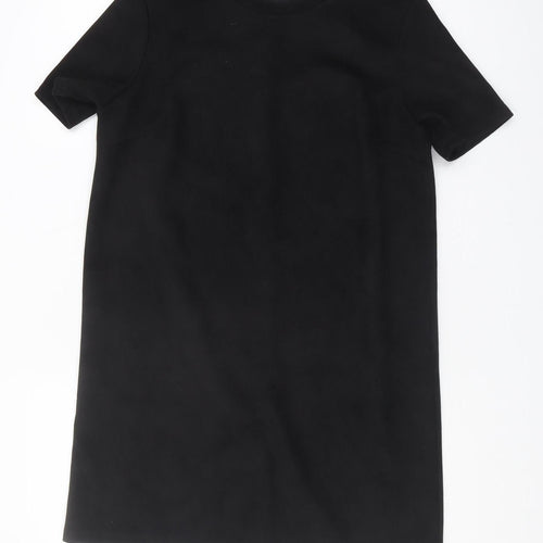 ZARA Women's Black Shift Dress, Size 12, Casual Elegance